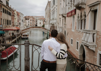 couple photo session in venice, italy